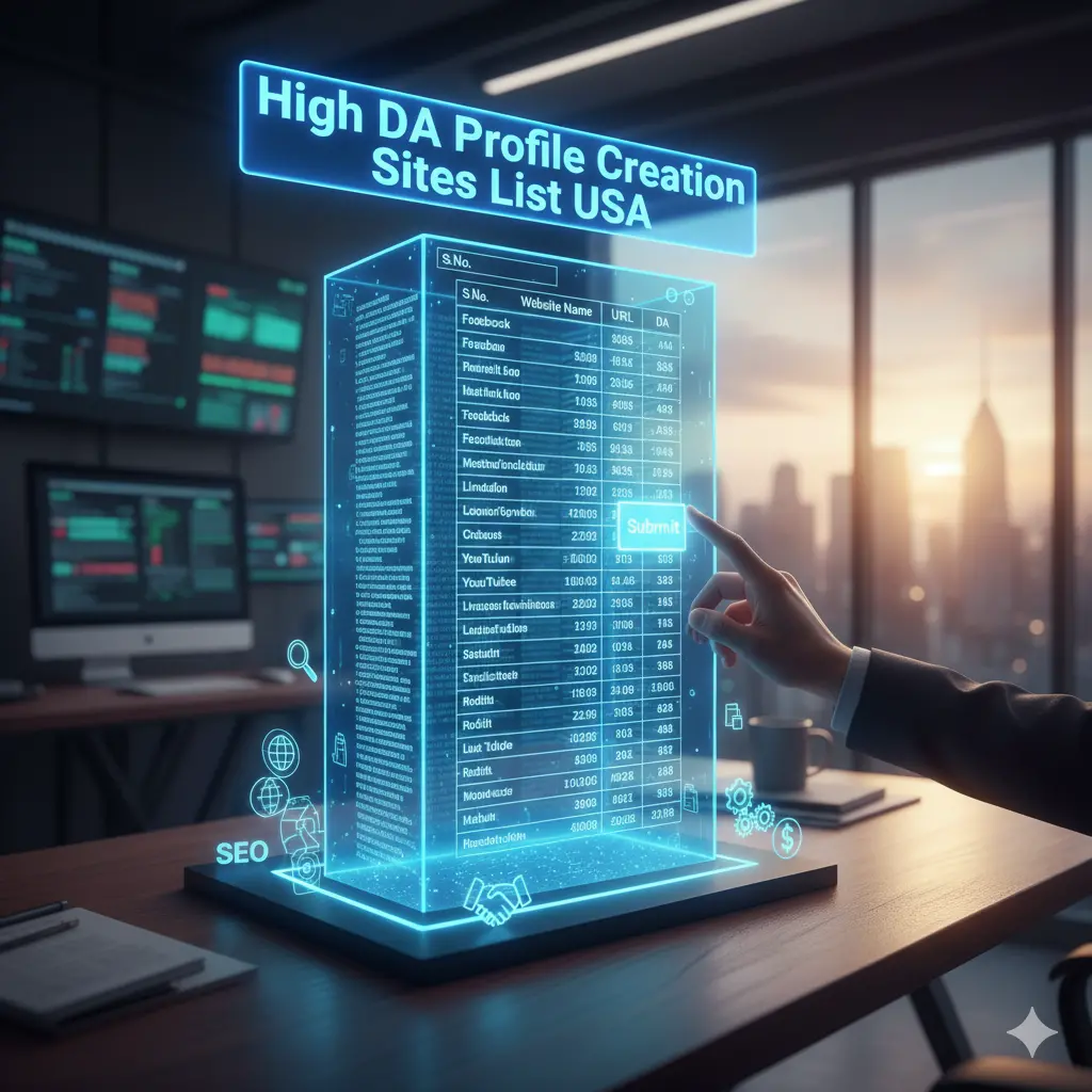 High DA Profile Creation Sites List USA